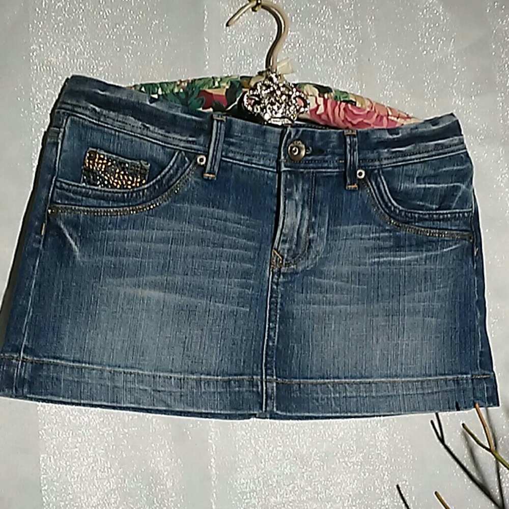 X2 denim skirt